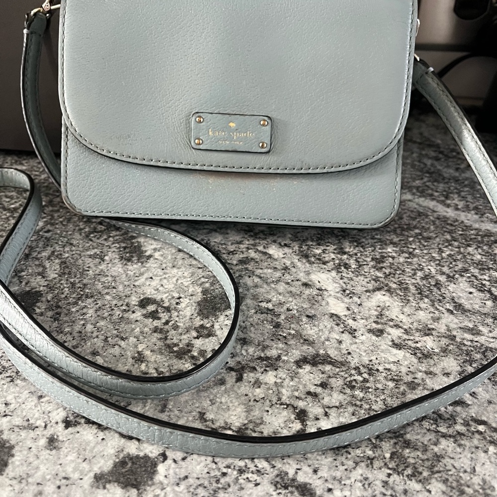 Kate Spade New York Grove Street Mikka Leather Crossbody Bag Lakes Edge Blue